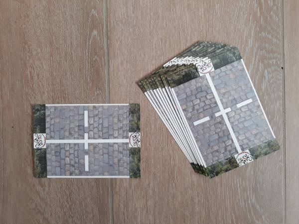 Lot de 10 cartes pav&eacute;es